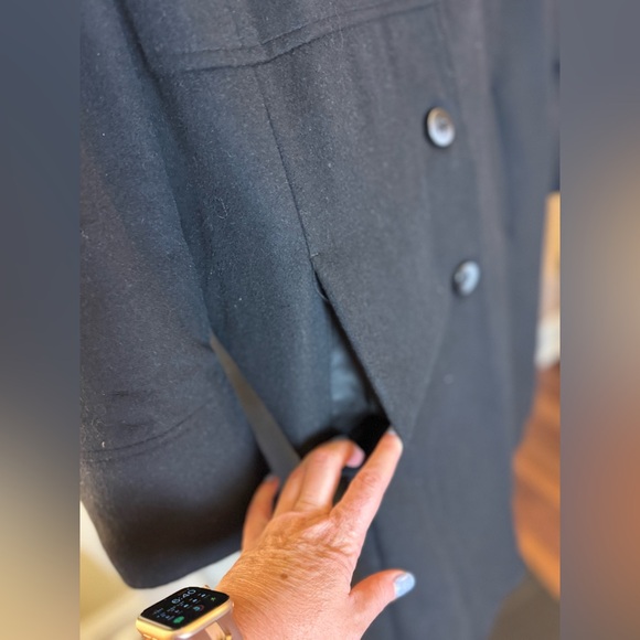 Jones New York Black Wool Blend Coat | Button Front | Women’s 1X - Picture 6 of 9